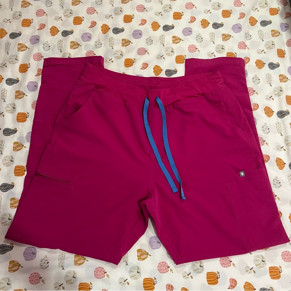 Figs Yola Skinny Scrub Pants 2.0 XL TALL- Raspberry Sorbet